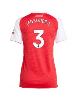 Arsenal Cristhian Mosquera #3 Replika Hemmakläder Dam 2025-26 Kortärmad